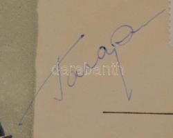 Jurij Alekszejevics Gagarin (1934-1968) szovjet űrhajós aláírása emlékborítékon /

Signature of Yu...
