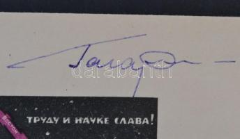 Jurij Alekszejevics Gagarin (1934-1968) szovjet űrhajós aláírása emlékborítékon /

Signature of Yu...
