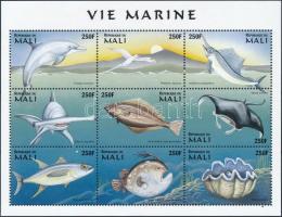 Marine animals minisheet, Tengeri állatok kisív