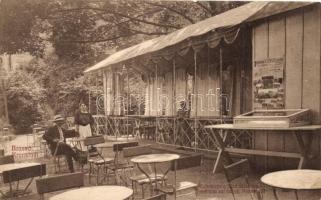 Brassó, Kronstadt, Brasov; Cukrászda a felső sétatéren / confectionery, promenade