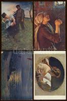 23 régi művészeti képeslap