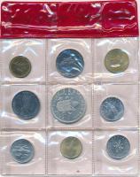 Vatikán 1963-1979. 10L-200L (8xklf) + "II. János Pál" emlékérem sérült fóliás tokban T:2,2...