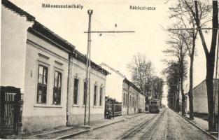 Budapest XVI. Rákosszentmihály, Rákóczi út, villamos (vágott / cut)