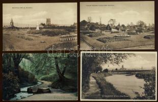 Anglia parkok, kertek 45 régi képeslap