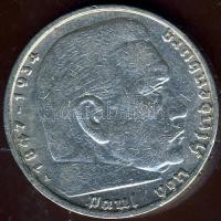 Német 3.Birodalom 1937A 5M Ag "Hindenburg" h.k-tel T:2/3