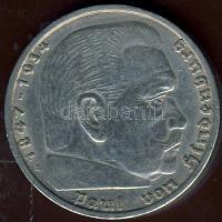 Német 3.Birodalom 1936A 5M Ag "Hindenburg" h.k-tel T:2/3