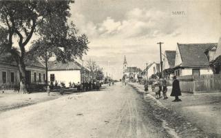 Mászt, Mást, (Stomfa); Utcarészlet templom, kiadja Salam. Kessler / street, church