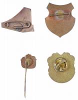 4db-os zománcozott jelvény tétel, közte DN "Fürst Sándor Gimnázium" zománcozott jelvény (2...