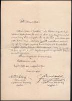 1892 Egy Zalka Jánoshoz (1820-1901) győri megyéspüspökhöz közel álló személynek szóló kísérőlevél, Ruschek Antal (1851-1914) győrszigeti plébános, későbbi kanonok és Mester István őrkanonok által, akik egy a jubiláris püspöki kormánynak "szentelt" irodalmi emlékkönyvet megküldik, szakadással, aláírásokkal.