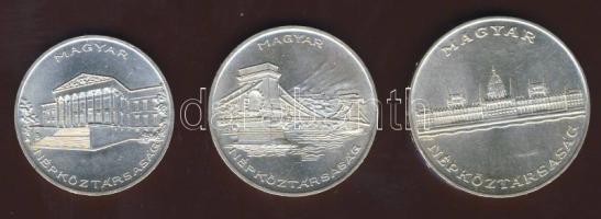 1956. 10Ft Ag, 20Ft Ag, 25Ft Ag "10 éves a Ft" T:1/2