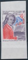 Wolfgang Amadeus Mozart ívszéli vágott bélyeg, Wolfgang Amadeus Mozart margin imperf stamp