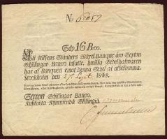 Svédország 1848. 16Sch T:III R!