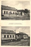 Dunaújfalu, Nová Dedinka; utcakép, iskola (?) / street view, school