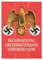 1938 Nürnberg, Reichsparteitag Grossdeutschland / NS party rally, propaganda, swastika, So. Stpl