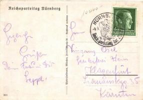 1938 Nürnberg, Reichsparteitag Grossdeutschland / NS party rally, propaganda, swastika, So. Stpl