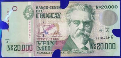 Uruguay 1989-92. 1000NP-500.000NP 9klf db, teljes sor! Limitált banki díszkiadásban! T:I