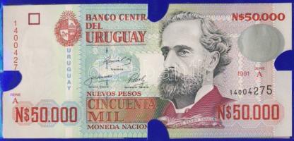 Uruguay 1989-92. 1000NP-500.000NP 9klf db, teljes sor! Limitált banki díszkiadásban! T:I