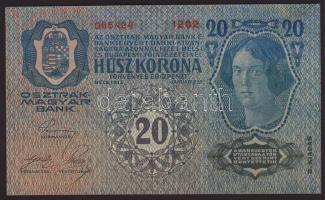 1913. 20K (II.kiadás) piros, vízszintes "Deutschösterreich" fny-sal T:II+