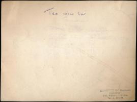 cca 1932 2 db báli fénykép: Zala-bál a Budai Katolikus Körben, Tea rózsa bál, Tőry Ferenc, illetve S...