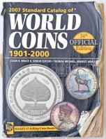 Standard Catalog of world coins, 1901-2000, 34th edition, Krause Publications, 2007. Erősen használt állapotban, a hátlapi borító és néhány oldal hiányzik