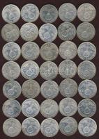 Német 3.Birodalom 1937-39. 2M Ag "Hindenburg" (35x) T:2/3 (többségében),3 (kevés)