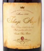 1996 Tokaji Aszú 3 puttonyos, bontatlan csomagolásban, fa tartóban, fogyaszthatósága nem bevizsgált,...