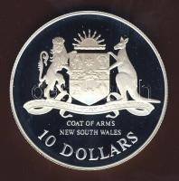 Ausztrália 1987. 10$ Ag "Új-Dél-Wales" T:PP Eredeti díszdobozban, tanúsítvánnyal!