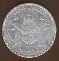 1930. 5P Ag "Horthy jobbra" T:3