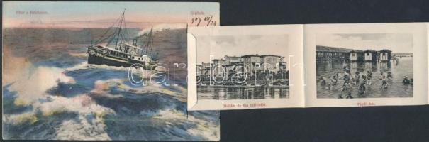 Siófok, Vihar a Balatonon, leporellolap 10 képpel