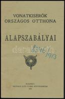 1918 Vonatkísérők Országos Otthona alapszabályai,  alapszabályai, pp.:32, 15x10cm