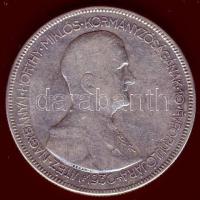 1930. 5P Ag "Horthy jobbra" T:3
