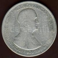 1930. 5P Ag "Horthy jobbra" T:3