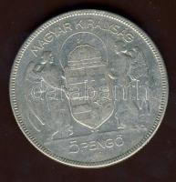 1930. 5P Ag "Horthy jobbra" T:3