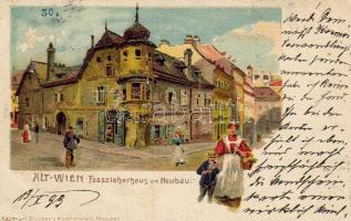 Alt Wien Faszieherhaus 1899 C Litho