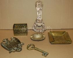 6db klf bronz és sárgaréz tárgy