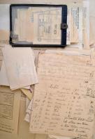 cca 1930-1950 Több száz okmányt tartalmazó nagy okmány tétel, sok érdekességgel, pl. marhalevél, tul...