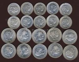 Ausztria 1912-16. 1K Ag (10x) T:1,1/2 (1db megfúrva) + 2K Ag (10x) T:1,1/2,2/3 (kevés)