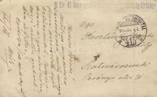 1918 M. Kir. 41. Honvéd gyalogos hadosztály parancsnokság bírósága, csoporkép / WWI Hungarian court ...