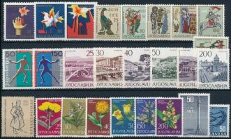 1964-1965 26 klf bélyeg, közte sorok, 1964-1965 26 stamps
