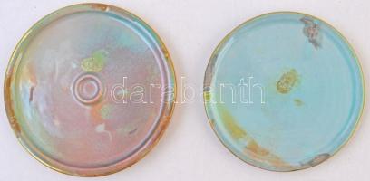 1984. "Magyarország - Franciaország Bélyegkiállítás - Budapest 1984" eozin mázas Zsolnay p...