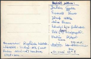 cca 1940 Juhász Gyula (1883-1937), Móra Ferenc (1879-1934), Réti Ödön (1871-1939), Espersit János (1...