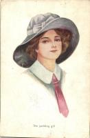 The yachting girl, lady portrait, WSSB No. 1105.