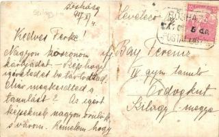 1917 Bősháza, Biusa; Kaizler György kúriája / villa, photo (EB)