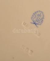 Herendi virágmintás porcelán tányér, kézzel festett, jelzett, hibátlan, d: 25 cm