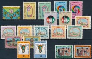1981-1982 19 diff stamps, 1981-1982 19 klf bélyeg
