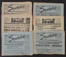 1936-38 Vegyes sportlapok: Nemzeti Sport és Sporthírlap, 9db