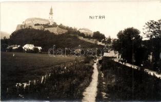 Nyitra, Nitra; Vár utcaképpel / castle with street view, photo