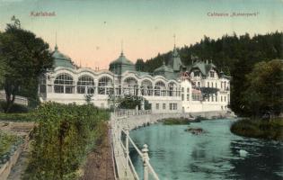 Karlovy Vary, Karlsbad; Cafésalon 'Kaiserpark' / café, park (EK)