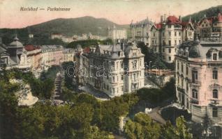 Karlovy Vary, Karlsbad; Parkstrasse / Park street