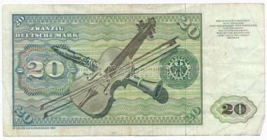 NSZK 1980. 20M T:III
FRG 1980. 20 Mark C:F